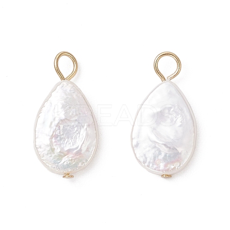 Natural Keshi Pearl Pendants PALLOY-JF04240-02-1