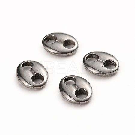Tarnish Resistant 304 Stainless Steel Oval Links connectors STAS-I141-02P-1