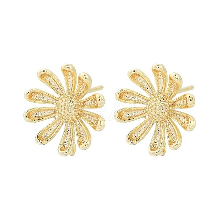 Brass Stud Earring Findings LS-KK-Z099-05G-01-1