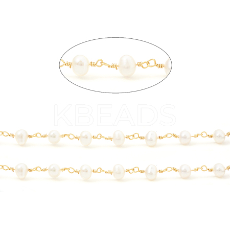 3.28 Feet Brass Handmade Beaded Chain X-CHC-I031-05B-1