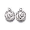 Tarnish Resistant 304 Stainless Steel Coin Charms LS-STAS-F207-07P-1
