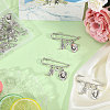 12Pcs West Cowboy Steel Heavy Duty Safety Pins Brooch JEWB-CA00007-5