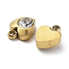 Ion Plating(IP) 304 Stainless Steel Charm STAS-Q254-34G-2