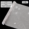 Aluminum Rhinestone Mesh Wrap Roll FIND-WH0421-14-6