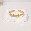 304 Stainless Steel Cuff Bangles for Women FS-WG782DC-08-1