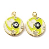 Real 18K Gold Plated Brass Pendants KK-L209-009G-01-1