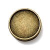Tibetan Style Alloy Slide Charms Cabochon Settings PALLOY-Q341-04AB-FF-1