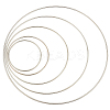 10Pcs 5 Styles Iron Linking Rings IFIN-SP0001-55P-1
