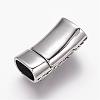 304 Stainless Steel Magnetic Clasps with Glue-in Ends STAS-K122-03-2