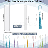 DIY Bookmark Making Kits. with Transparent Acrylic & Polyester Tassel Decoration DIY-SP0001-92A-2