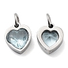 304 Stainless Steel Pendants STAS-D189-06P-14-2