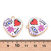 Printed Alloy Pendants ENAM-ZX002-36F-3