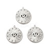 Tarnish Resistant 304 Stainless Steel Pendants Rhinestone Setting STAS-I197-022P-1