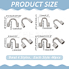 160Pcs 4 Styles 304 Surgical Stainless Steel Wire Guardian and Protectors STAS-ME0002-19-2