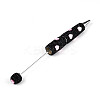 Heart Resin & Polymer Clay Pave Rhinestone Ball-Point Pen AJEW-T013-03D-2