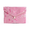 Cloth Embroidery Flower Jewelry Storage Pouches Envelope Bags PW-WG49783-11-1