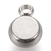 Non-Tarnish 304 Stainless Steel Pendant Cabochon Settings X-STAS-K202-03A-P-2