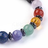 Natural Mixed Stone Stretch Bracelets BJEW-JB03945-02-2
