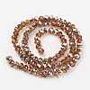 Electroplate Transparent Glass Beads Strands EGLA-A034-T2mm-N07-2