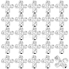 80Pcs Alloy Beads TIBEB-SP0001-14AS-1