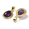 Natural Amethyst Pendants G-M405-05G-01-2