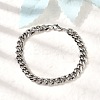 304 Stainless Steel Cuban Chain Bracelets for Men BJEW-B140-06D-2