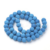 Synthetic Lava Rock Beads Strands G-S277-8mm-07-2
