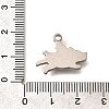304 Stainless Steel Pendants STAS-P381-06P-3