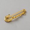 Iron Rhinestone Safety Pins FIND-CJC0437-037G-01-2