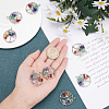 Chakra Themed Natural & Synthetic Gemstone Pendants G-SC0002-23P-3