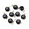 304 Stainless Steel Enamel Pendants STAS-U054-05G-1