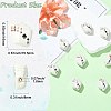 8Pcs Handmade Porcelain Beads PORC-CJ0001-32-2