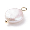 Natural Baroque Pearl Keshi Pearl Pendants X-PALLOY-JF01494-01-3