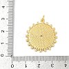 Brass Micro Pave Cubic Zirconia Pendants KK-U055-26G-3