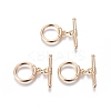 Brass Toggle Clasps KK-G381-06G-2