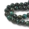 Natural Fuchsite Beads Strands G-G271-B03-8mm-4