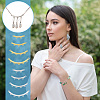 16Pcs 8 Styles Boho Style 304 Stainless Steel Multi-Strand Links STAS-UN0057-78-6