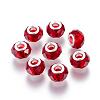 Handmade Glass European Beads GPDL25Y-76-1