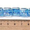 Handmade Dichroic Foil Glass Beads Strands DICH-U001-07G-4