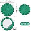100Pcs Adhesive Wax Seal Stickers DIY-CP0010-54D-2