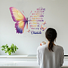 Translucent PVC Self Adhesive Wall Stickers STIC-WH0015-300-6