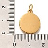 PVD Vacuum Plating 304 Stainless Steel Enamel Pendants STAS-U035-38G-3