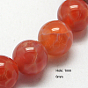 Natural Fire Crackle Agate Beads Strands X-G-G212-6mm-10-1