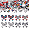16Pcs 4 Colors Bowknot Rhinestone Patches PATC-TA0001-18-3