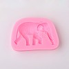 Elephant Design DIY Food Grade Silicone Molds LS-AJEW-L054-30-2