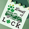 9Pcs 9 Styles Saint Patrick's Day PET Hollow Out Drawing Painting Stencils Sets DIY-WH0383-0021-7