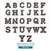 Alphabet Resin Rhinestone Patches DIY-TAC0005-45H-17