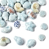 Glazed Porcelain Beads Strands PORC-FS0001-13-3