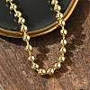 Rack Plating Brass Ball Chain Necklaces for Women NJEW-G102-01D-G-2