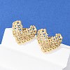 304 Stainless Steel Stud Earrings EJEW-G423-23G-2